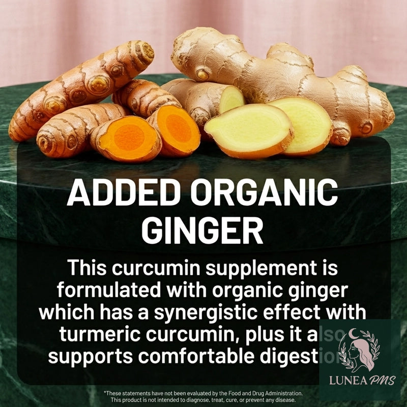 LuneaPMS Turmeric Capsules